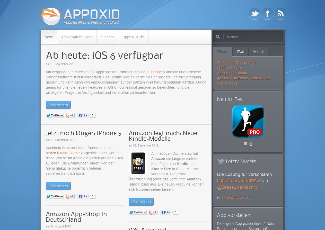 Appoxid - die besten Smartphone Apps
