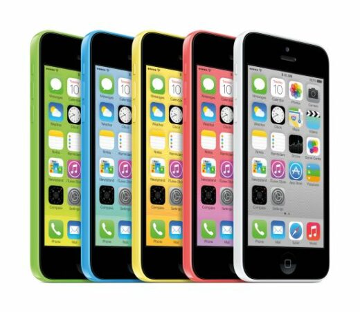iPhone 5C in verschiedenen Farben