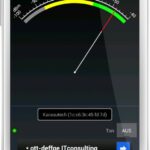 Signalstärke eines ausgewählten WLAN Netzes