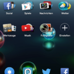 Der Startscreen von Everthing Me