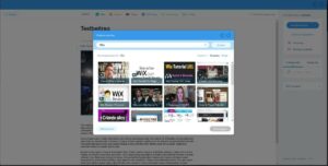YouTube, Vimeo, Wix