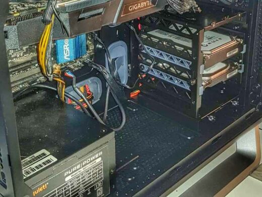 Festplattenkäfig des Silent Base 800