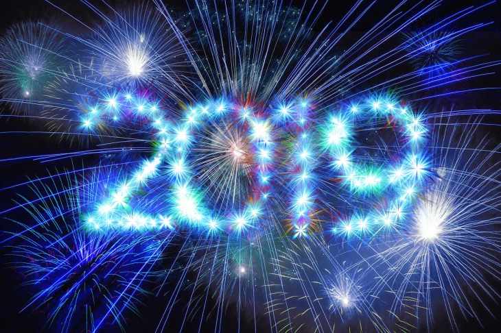 Frohes Neues! Prost Neujahr 2019