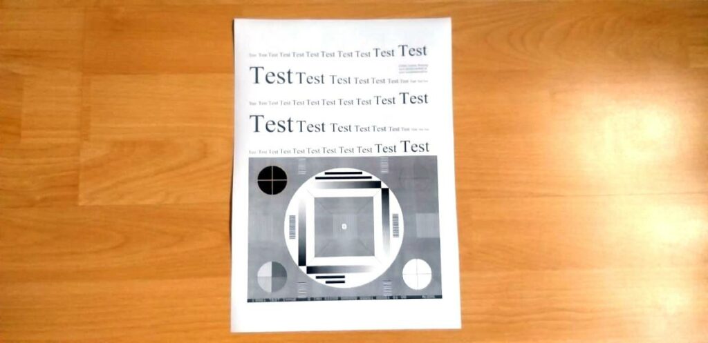 Testdruck mit HP Laserjet Pro M127fw