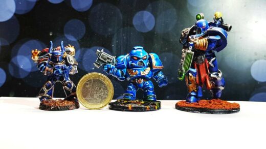 bemalte Figuren aus dem Resin-Drucker