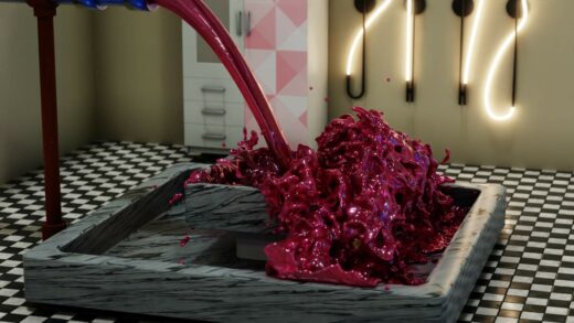 Candy Glibber 3D Blender Animation mit Liquid | Tech Blog