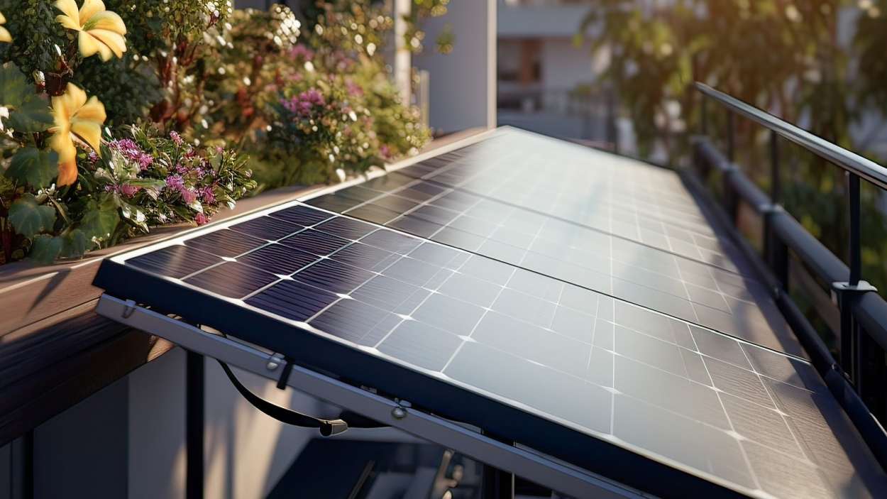 BalkonKraftwerk, Solarmodule auf dem Balkon