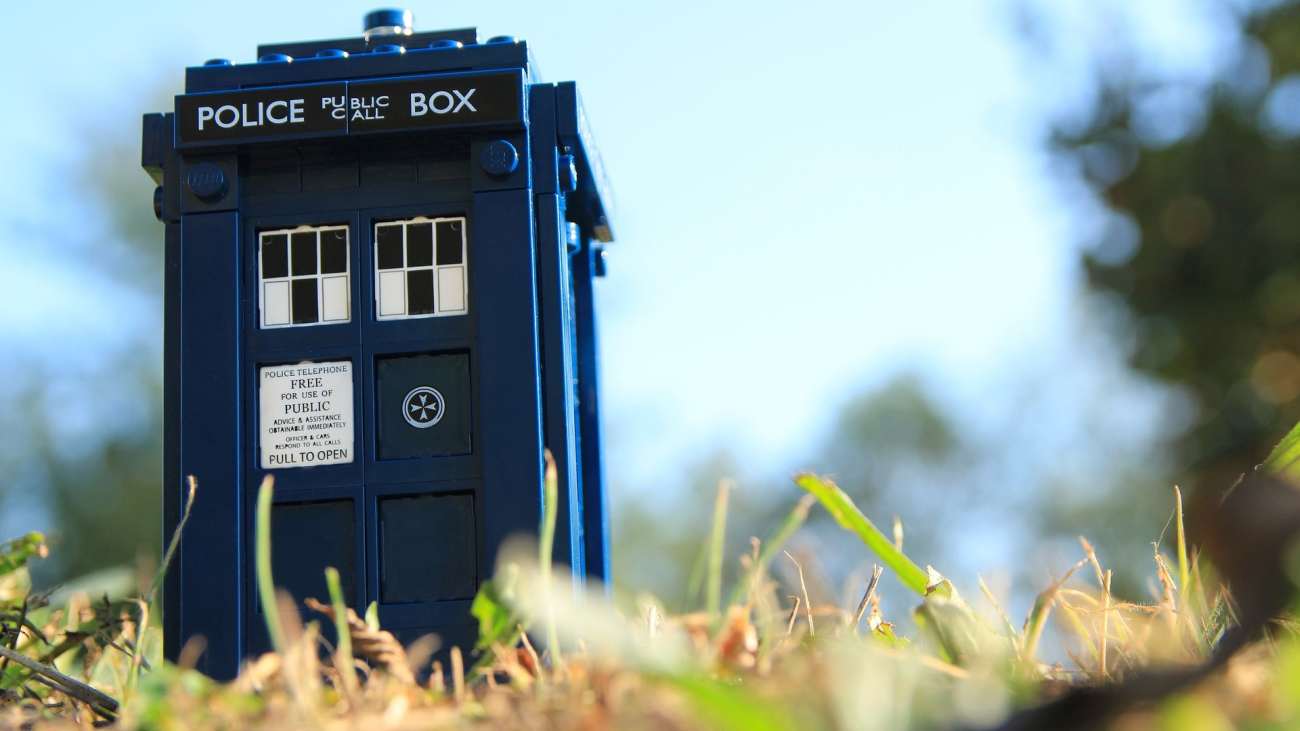 Tardis aus Klemmbausteinen