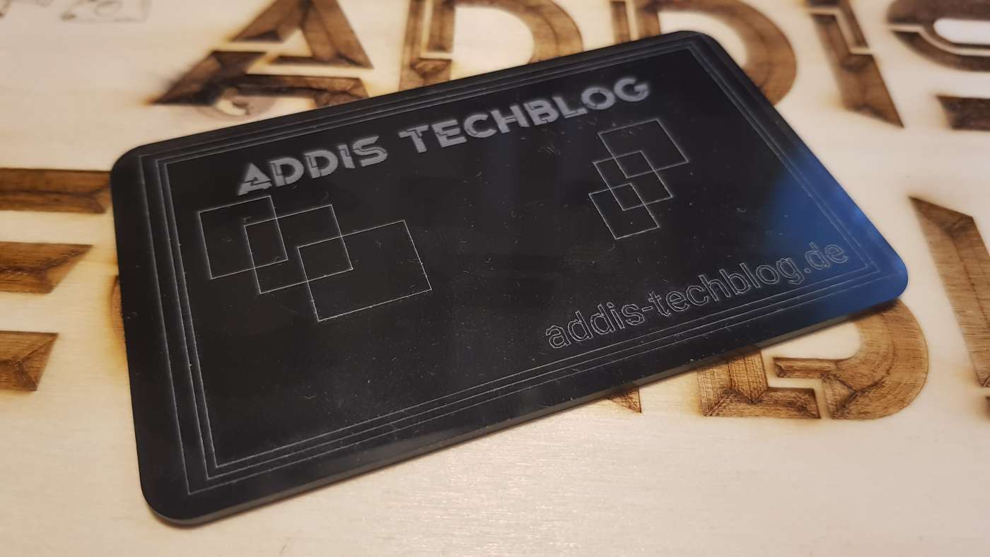 Laser Gravur auf Acryl