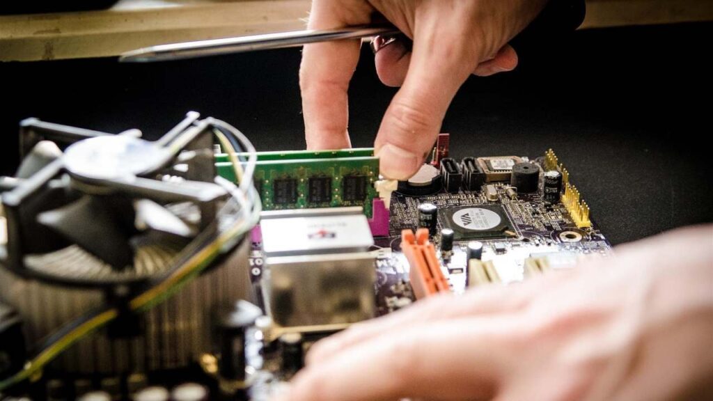 ein altes Mainboard