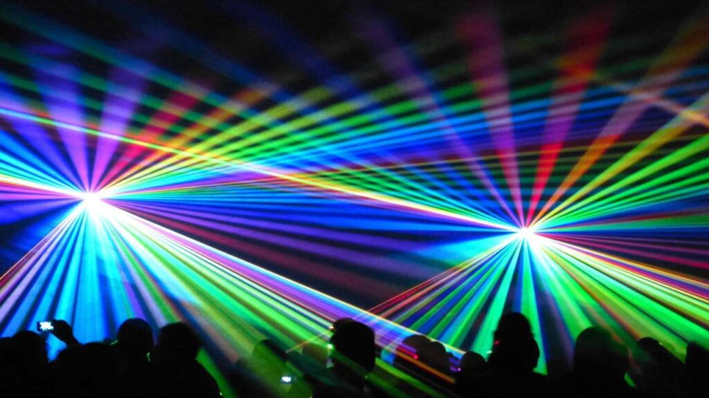 Lasershow - eine sogenannte Beamshow