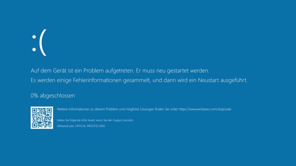 Bluescreen of Death unter Windows 10
