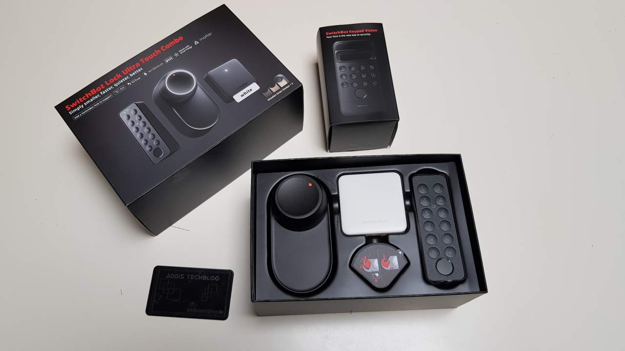 Switchbot Lock Ultra mit Vision KeyPad und Hub Mini