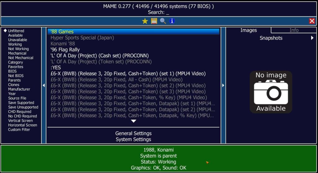 MAME- Multiple Arcade Machine Emulator
