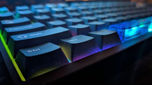 Gaming Tastatur in Nahaufnahme