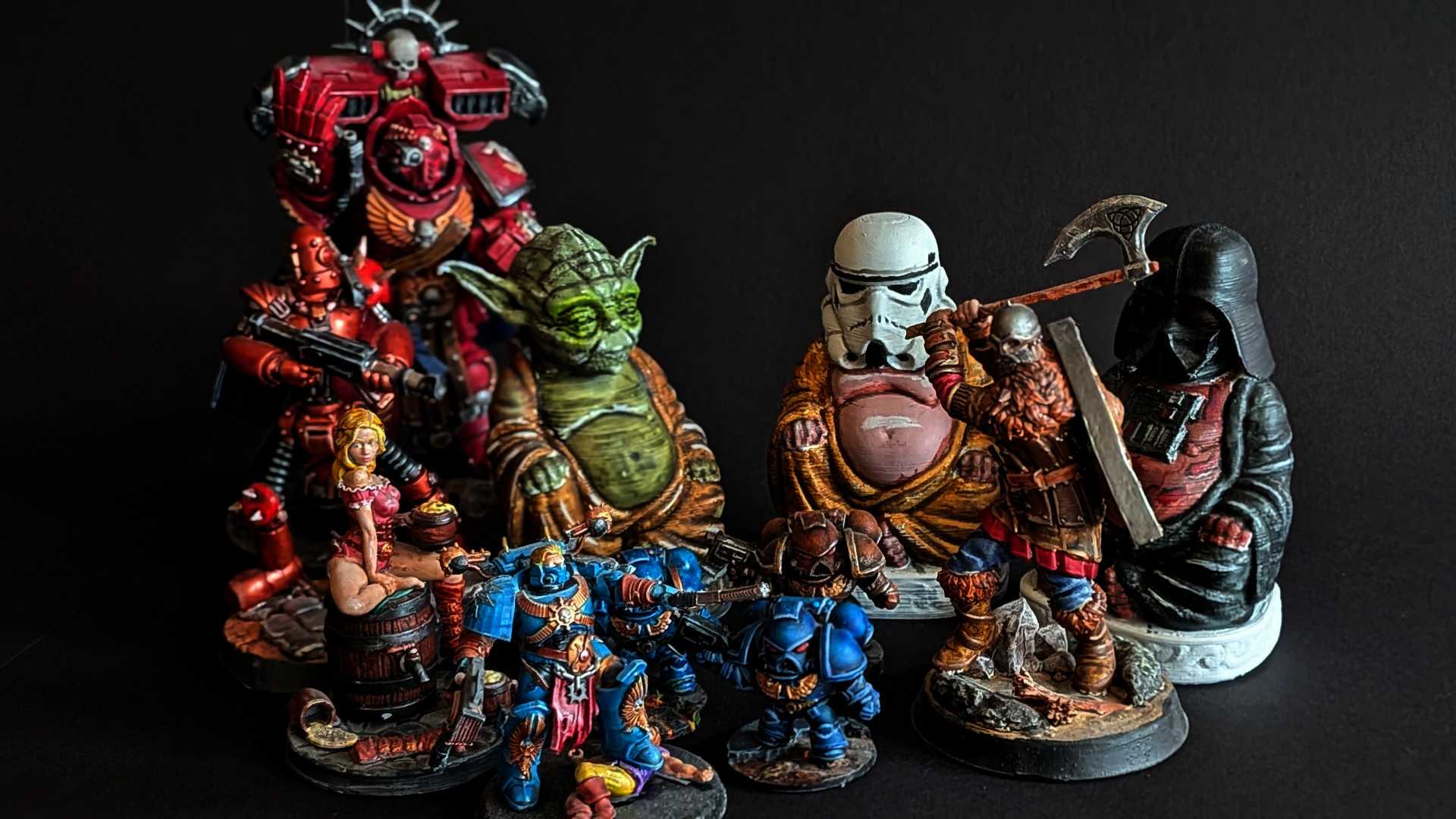 handbemalte Figuren aus dem 3D Drucker