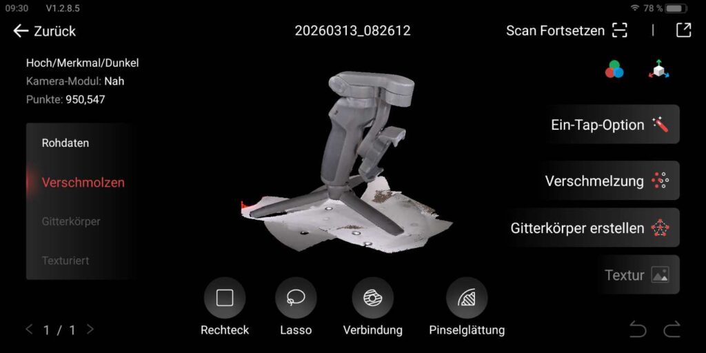 Mein Smartphone Gimbal als 3D Scan