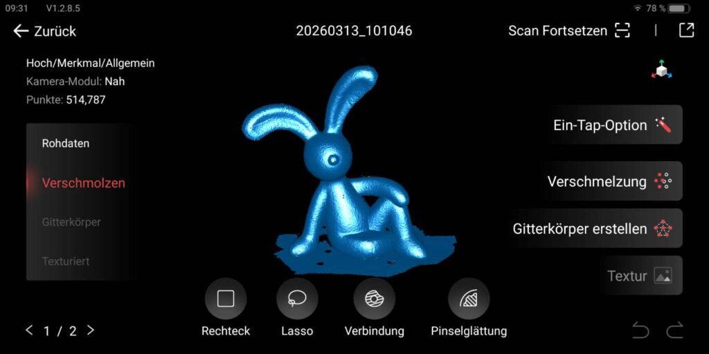 Ein Osterhaste als 3D Scan