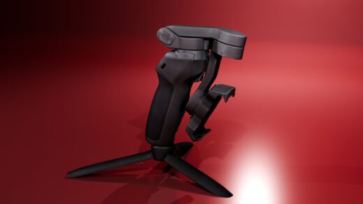 3D Scan eines Smartphone Gimbals, welches anschließend mit Blender gerendert wurde