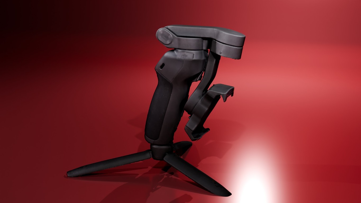 3D Scan eines Smartphone Gimbals, welches anschließend mit Blender gerendert wurde