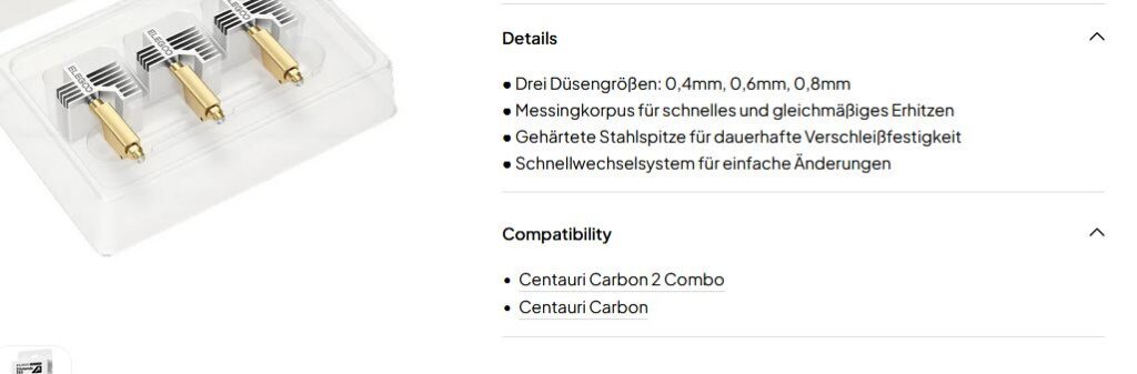 Elegoo Centauri Carbon 2 Hotend Kit