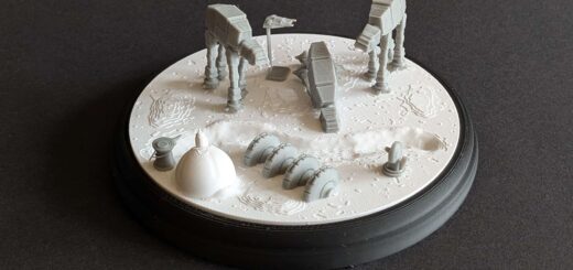 Die Schlacht von Hoth als 3D Druck Diorama