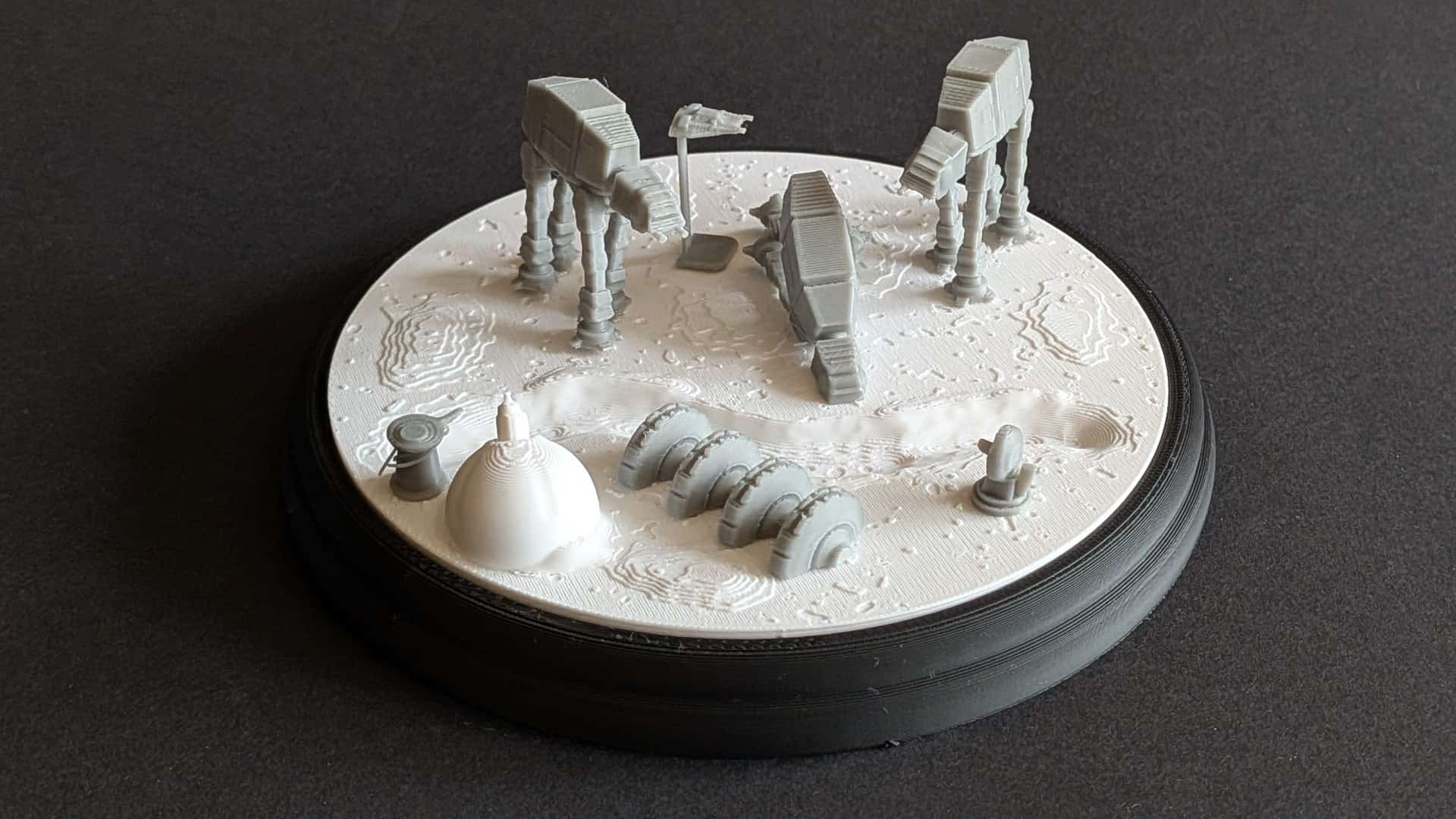 Die Schlacht von Hoth als 3D Druck Diorama